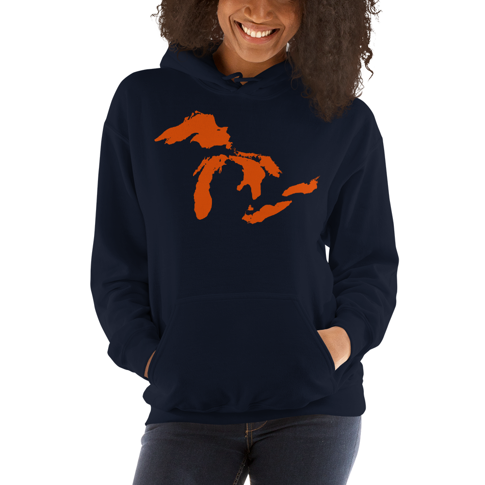 Great Lakes Hoodie (Maple Leaf Orange) | Unisex Standard