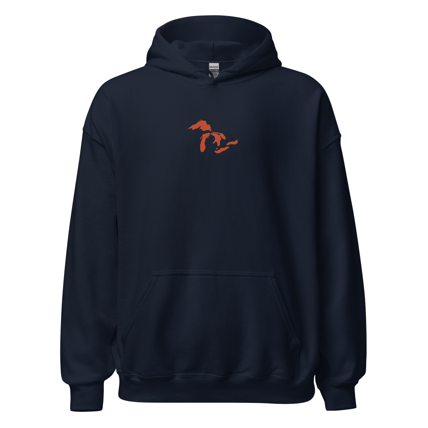 Great Lakes Hoodie (Maple Leaf Orange) | Unisex Standard - Emb.