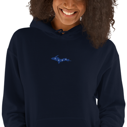 Michigan Upper Peninsula Hoodie (w/ Embroidered UP Quebec Flag Outline) | Unisex Standard