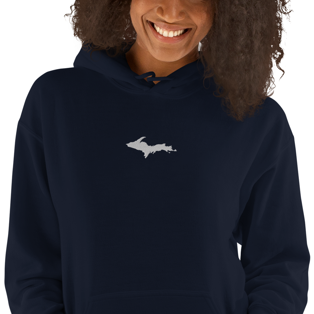 Michigan Upper Peninsula Hoodie (w/ Embroidered UP Outline) | Unisex Standard