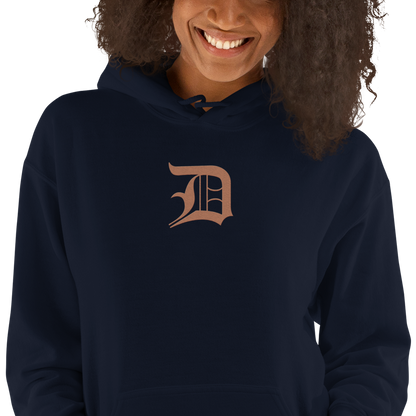 Detroit 'Old English D' Hoodie (Copper Color) | Unisex Standard - Emb.