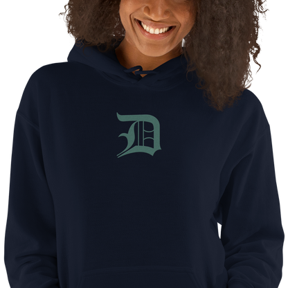 Detroit 'Old English D' Hoodie (Copper Green) | Unisex Standard - Emb.