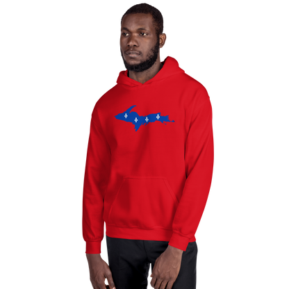 Michigan Upper Peninsula Hoodie (w/ UP Quebec Flag Outline) | Unisex Standard