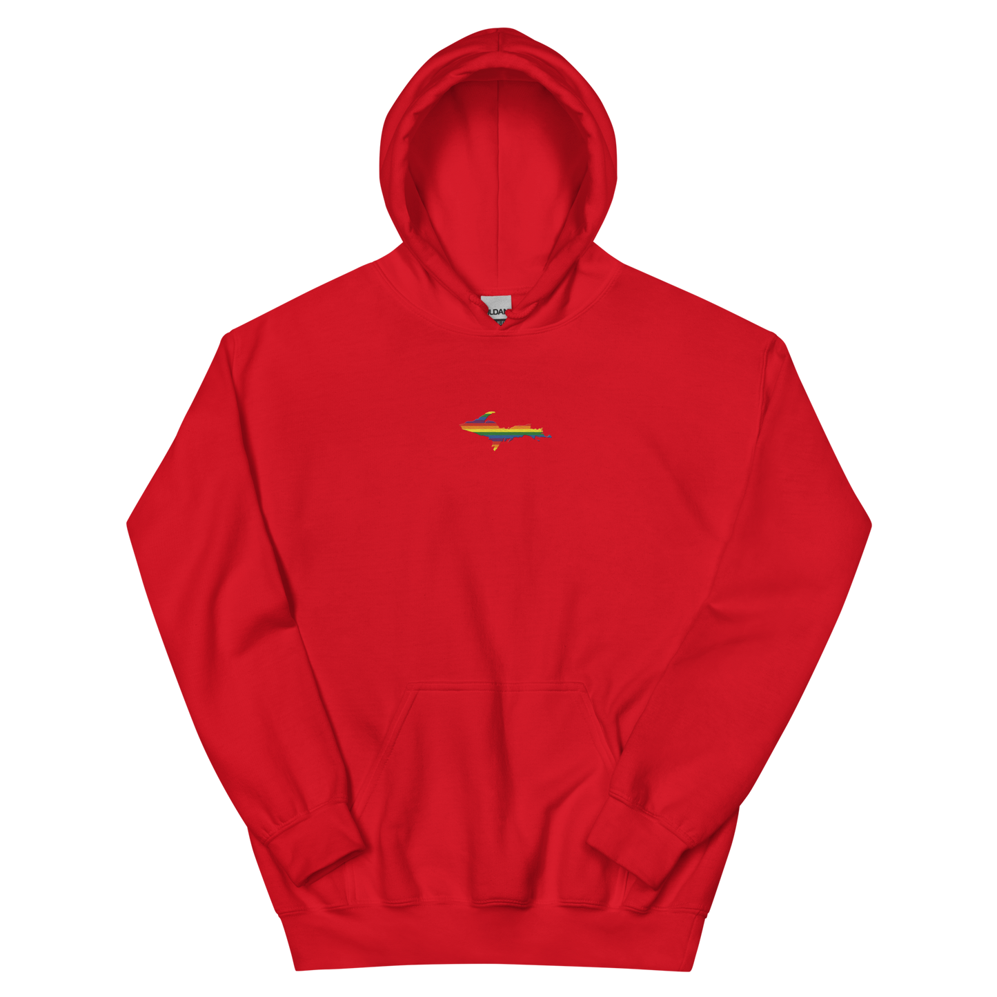 Michigan Upper Peninsula Hoodie (w/ Embroidered UP Pride Flag Outline) | Unisex Standard