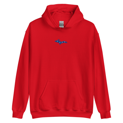 Michigan Upper Peninsula Hoodie (w/ Embroidered UP Quebec Flag Outline) | Unisex Standard