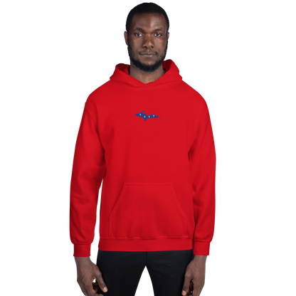 Michigan Upper Peninsula Hoodie (w/ Embroidered UP Quebec Flag Outline) | Unisex Standard