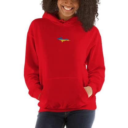 Michigan Upper Peninsula Hoodie (w/ Embroidered UP Ukraine Flag Outline) | Unisex Standard