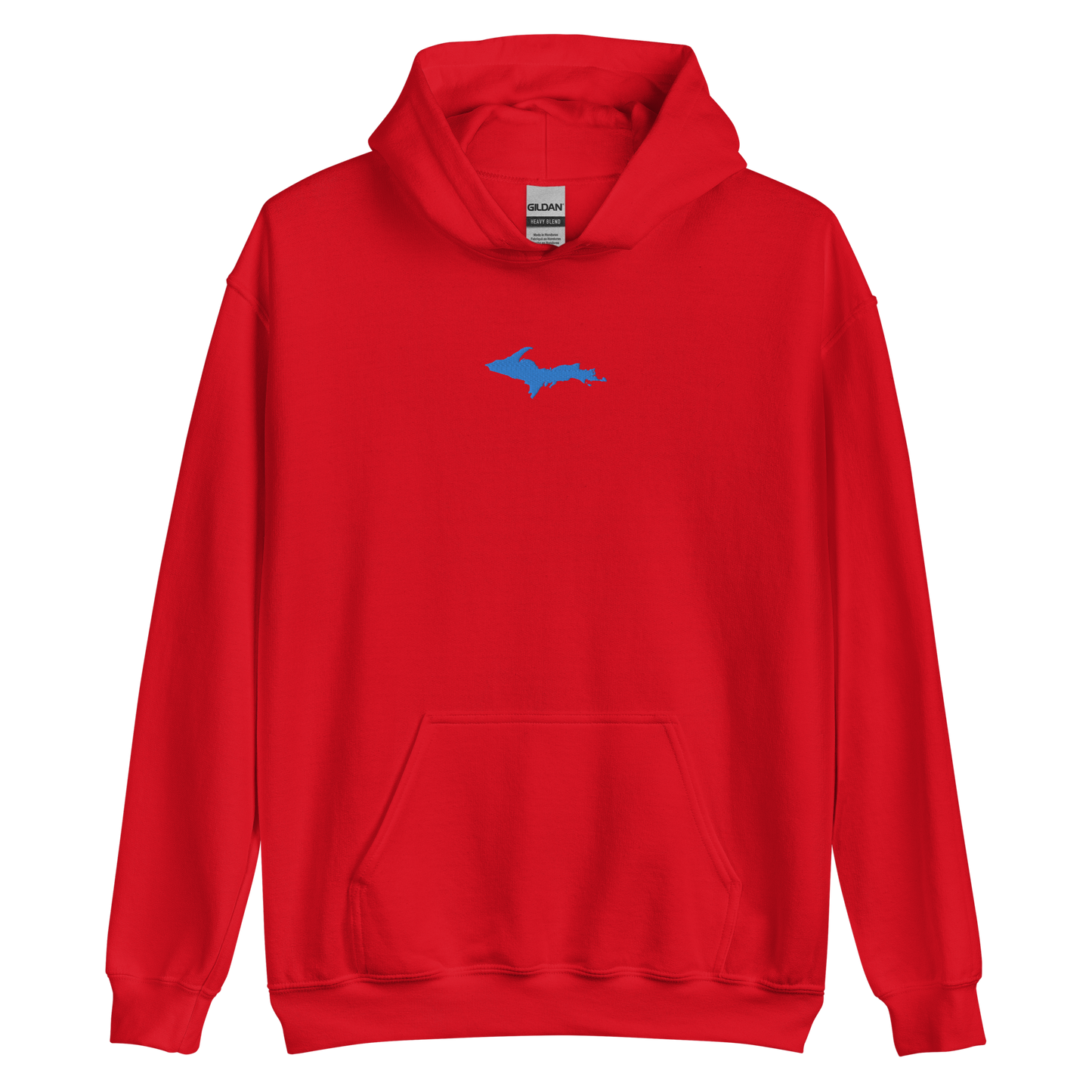 Michigan Upper Peninsula Hoodie (w/ Embroidered Azure UP Outline) | Unisex Standard