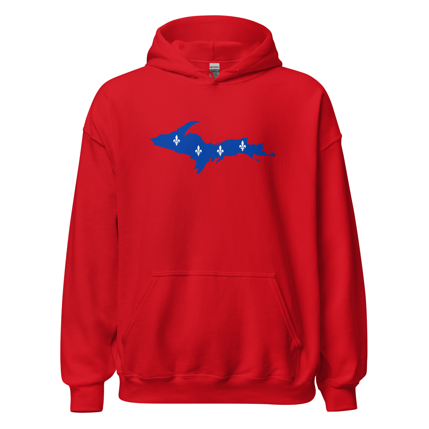 Michigan Upper Peninsula Hoodie (w/ UP Quebec Flag Outline) | Unisex Standard