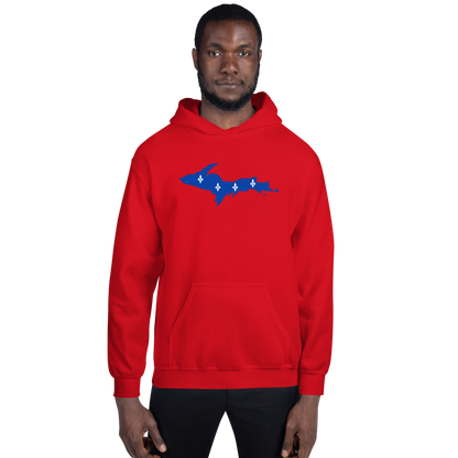 Michigan Upper Peninsula Hoodie (w/ UP Quebec Flag Outline) | Unisex Standard