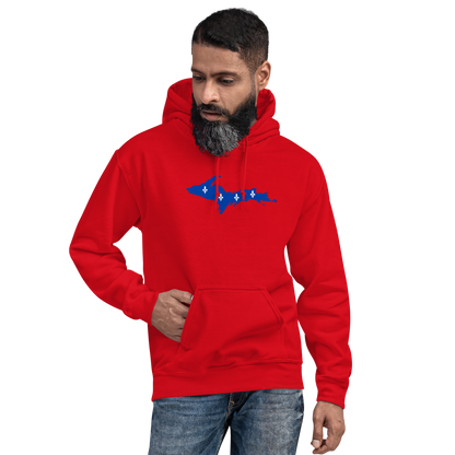 Michigan Upper Peninsula Hoodie (w/ UP Quebec Flag Outline) | Unisex Standard