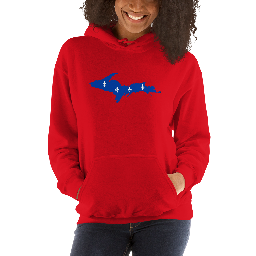 Michigan Upper Peninsula Hoodie (w/ UP Quebec Flag Outline) | Unisex Standard