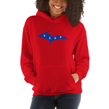 Michigan Upper Peninsula Hoodie (w/ UP Quebec Flag Outline) | Unisex Standard