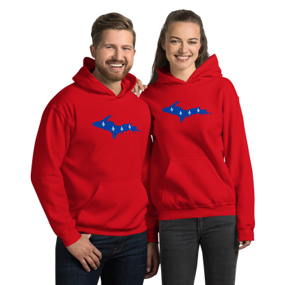 Michigan Upper Peninsula Hoodie (w/ UP Quebec Flag Outline) | Unisex Standard