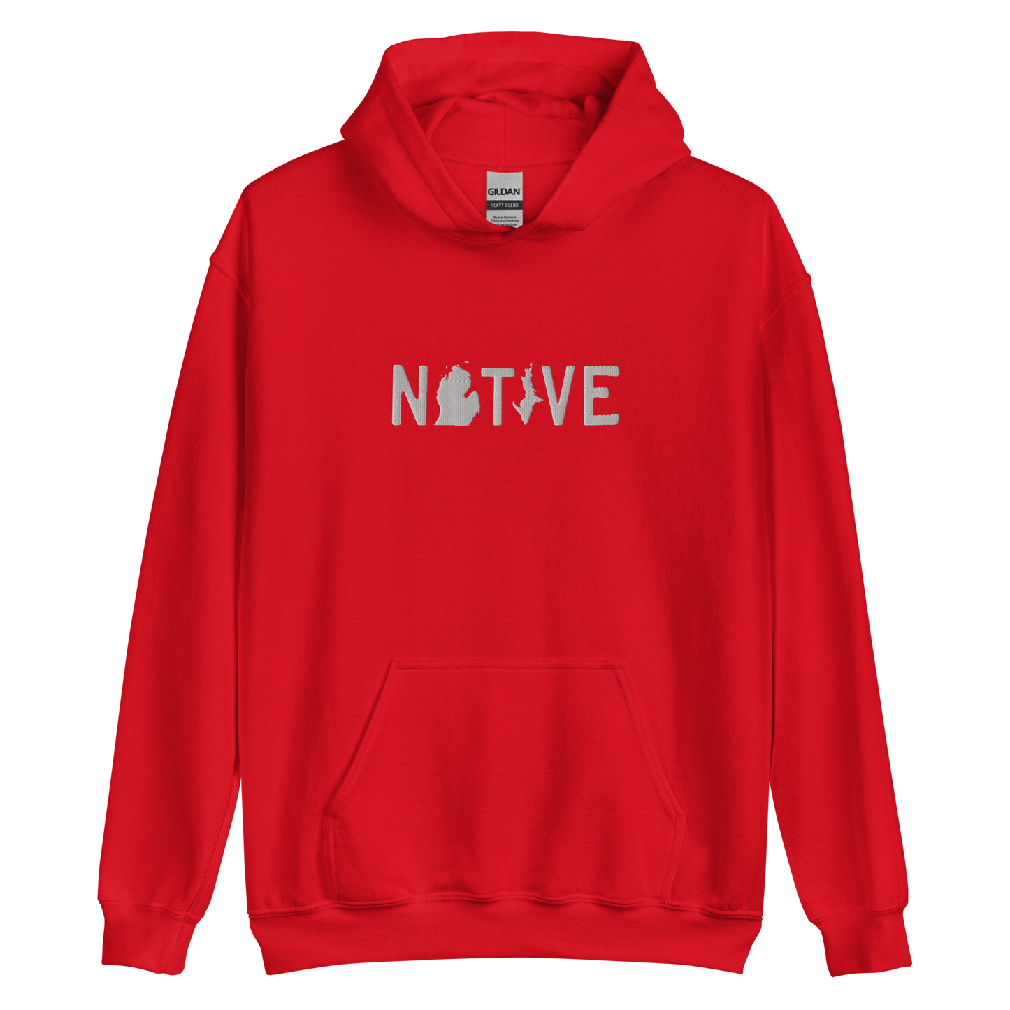 Michigan 'Native' Hoodie (Licence Plate Font) | Unisex Standard - Emb.