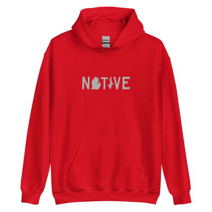 Michigan 'Native' Hoodie (Licence Plate Font) | Unisex Standard - Emb.