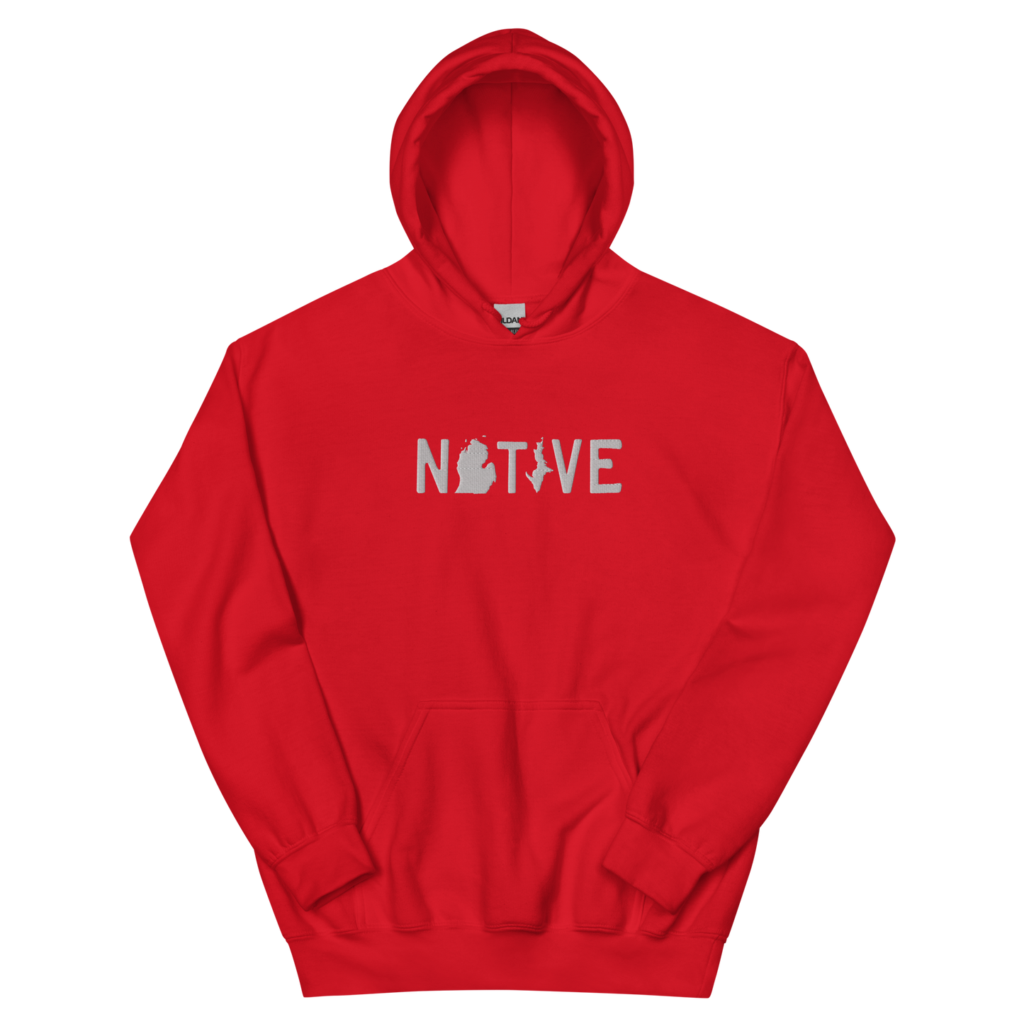 Michigan 'Native' Hoodie (Licence Plate Font) | Unisex Standard - Emb.