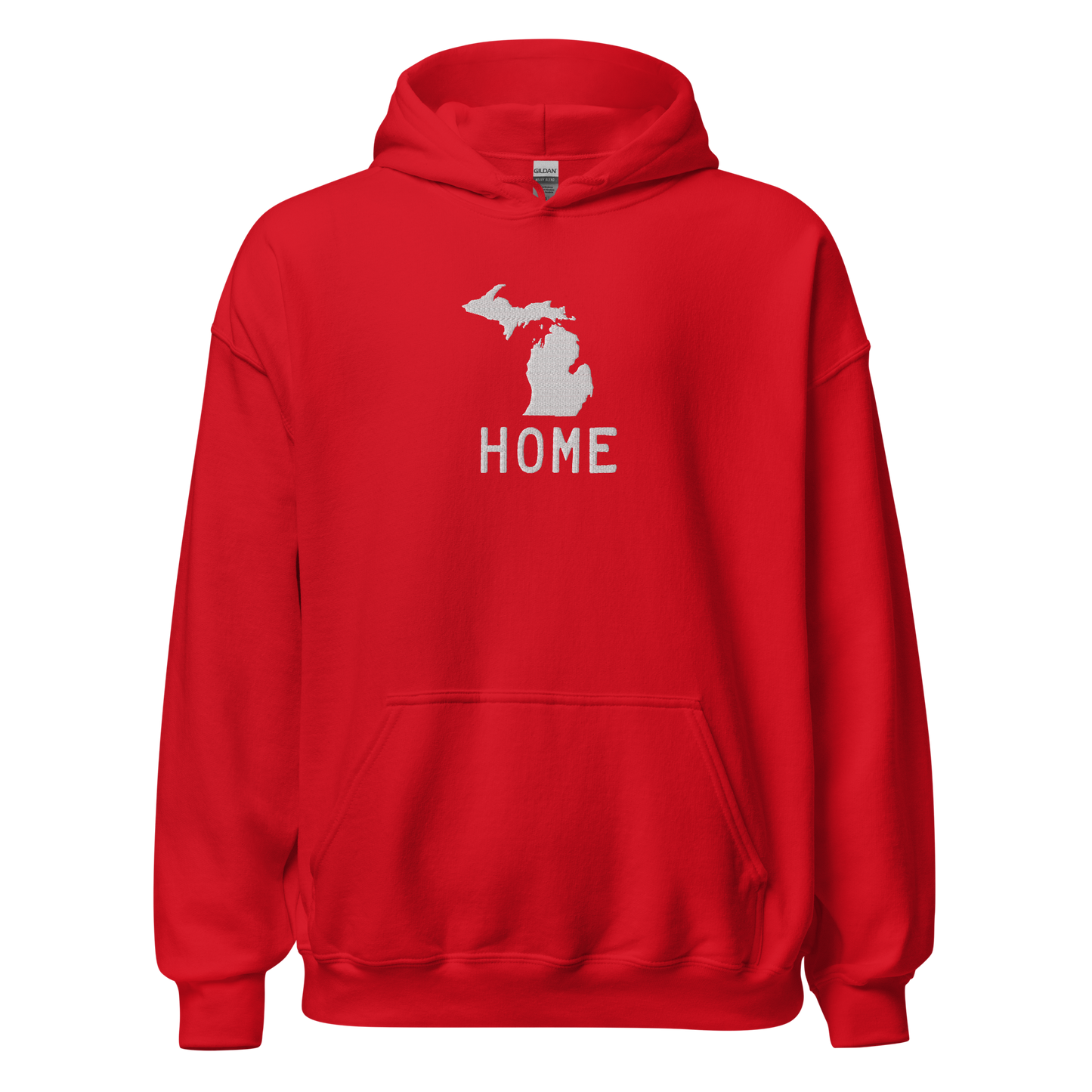 Michigan 'Home' Hoodie (Licence Plate Font) | Unisex Standard - Emb.