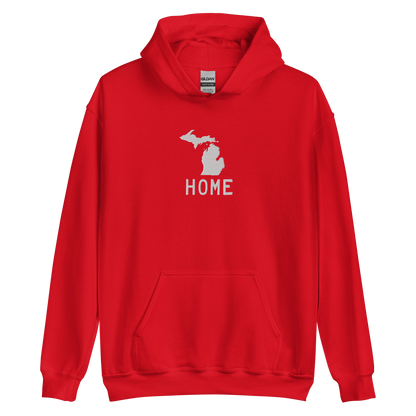 Michigan 'Home' Hoodie (Licence Plate Font) | Unisex Standard - Emb.