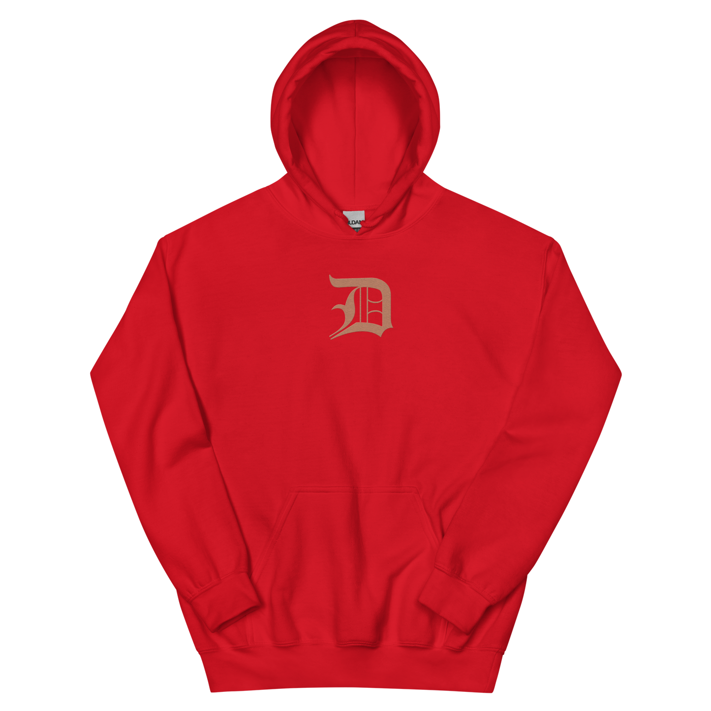 Detroit 'Old English D' Hoodie (Copper Color) | Unisex Standard - Emb.