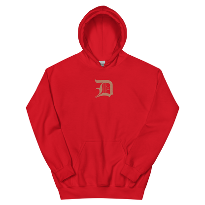 Detroit 'Old English D' Hoodie (Copper Color) | Unisex Standard - Emb.