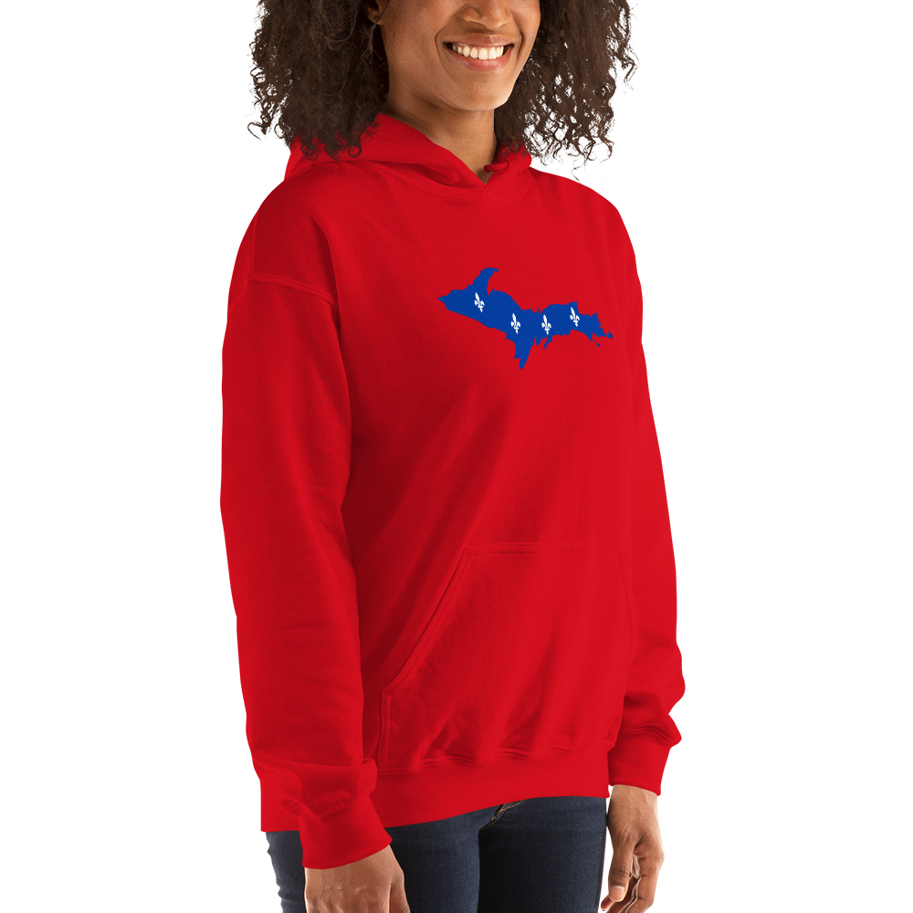 Michigan Upper Peninsula Hoodie (w/ UP Quebec Flag Outline) | Unisex Standard