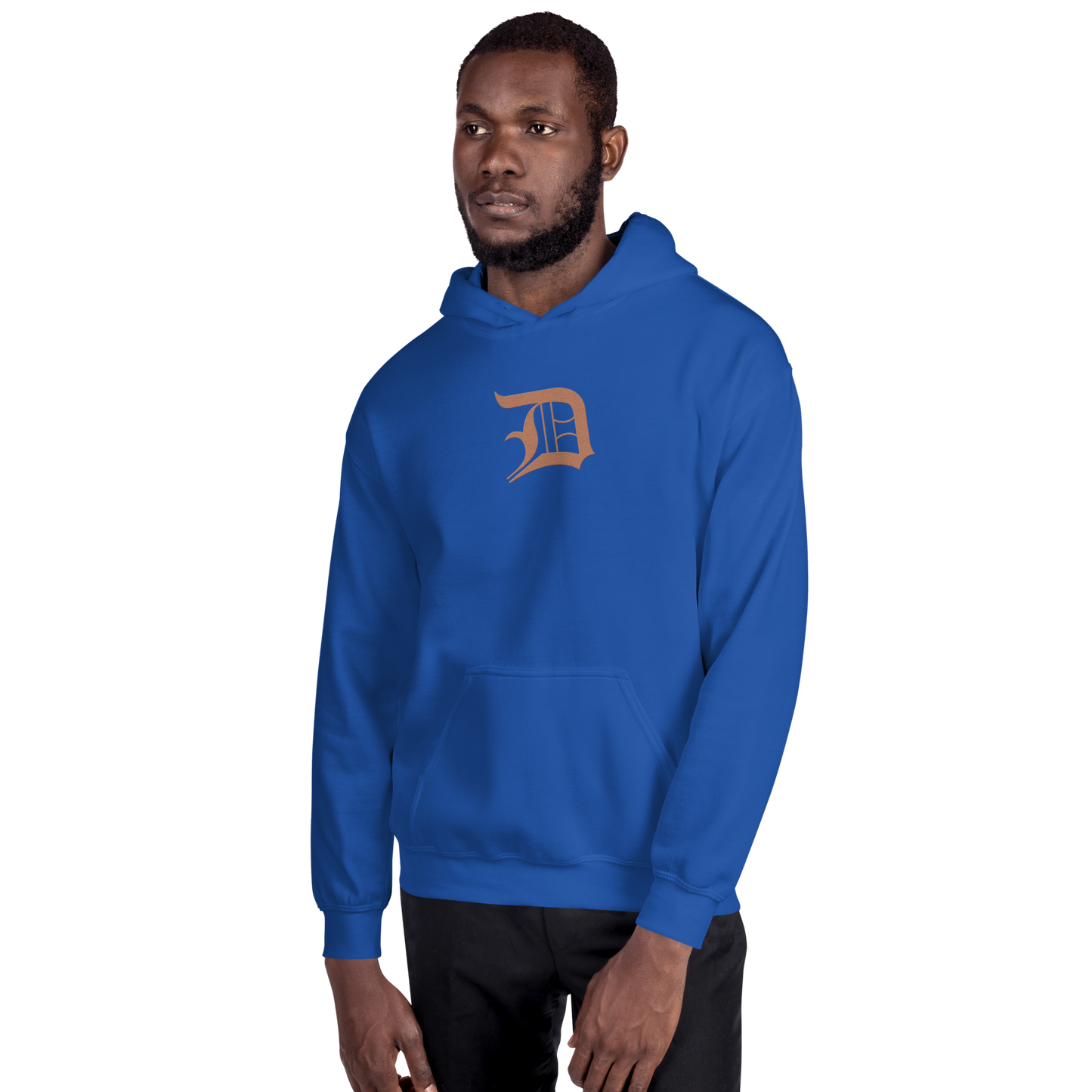 Detroit 'Old English D' Hoodie (Copper Color) | Unisex Standard - Emb.