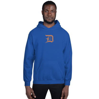 Detroit 'Old English D' Hoodie (Copper Color) | Unisex Standard - Emb.