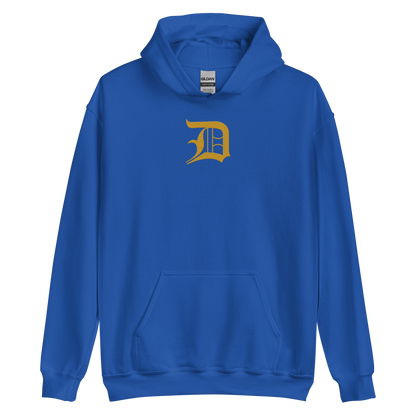 Detroit 'Old English D' Hoodie (Gold) | Unisex Standard - Emb.