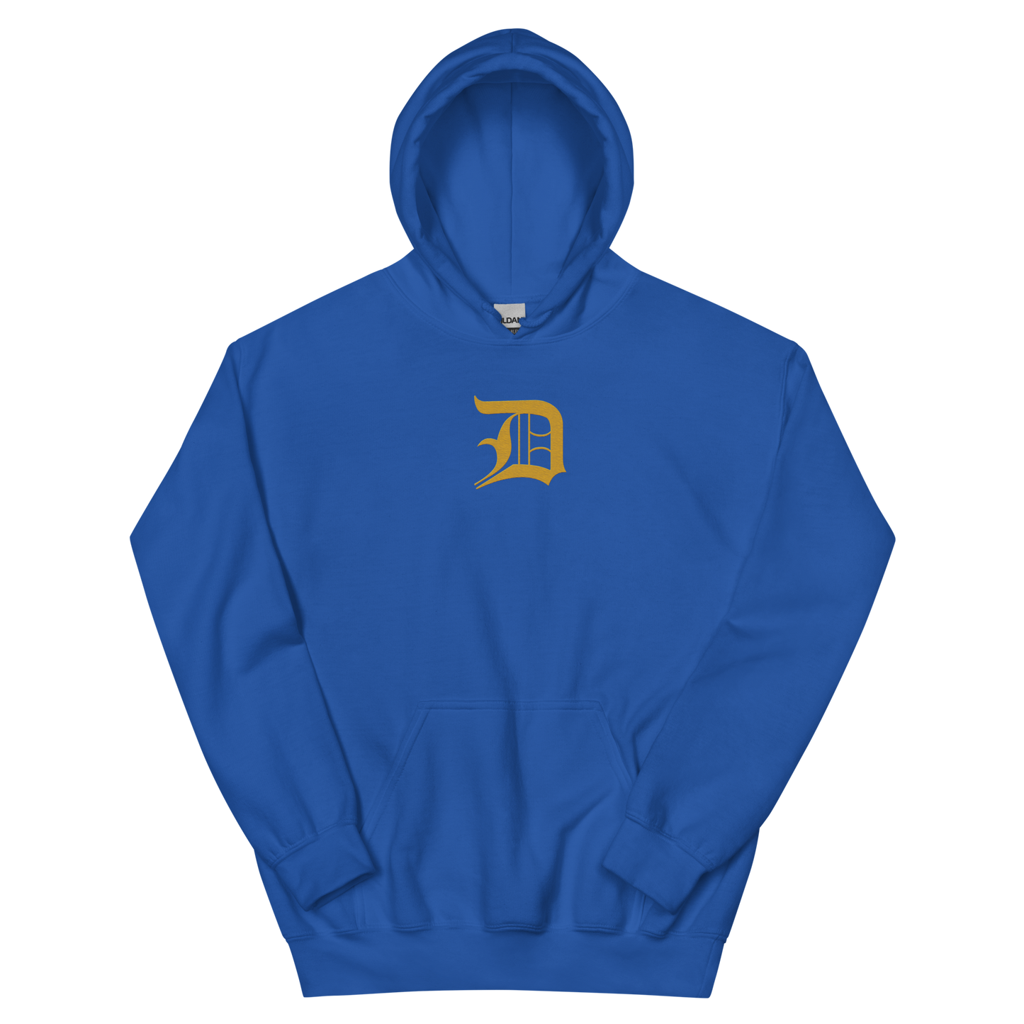 Detroit 'Old English D' Hoodie (Gold) | Unisex Standard - Emb.