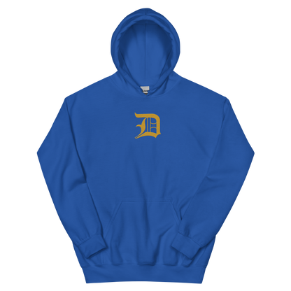 Detroit 'Old English D' Hoodie (Gold) | Unisex Standard - Emb.