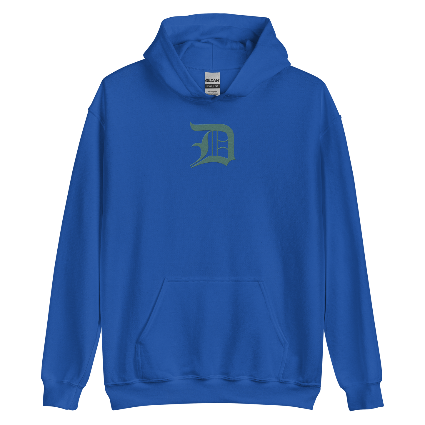 Detroit 'Old English D' Hoodie (Copper Green) | Unisex Standard - Emb.