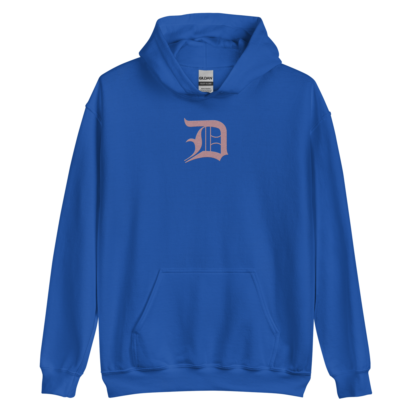 Detroit 'Old English D' Hoodie (Cherry Blossom Pink) | Unisex Standard - Emb.