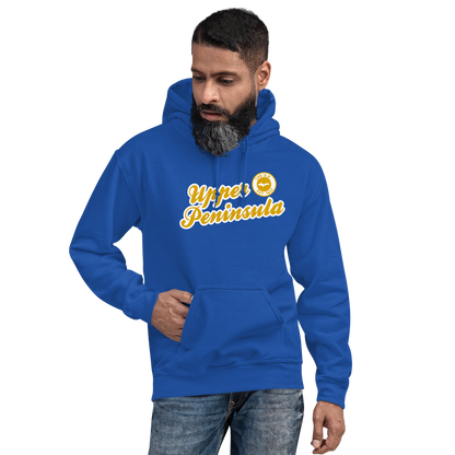 'Upper Peninsula EST. 1837' Hoodie (Gold Script Font) | Unisex Standard