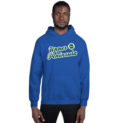 'Upper Peninsula EST. 1837' Hoodie (Superior Green Script Font) | Unisex Standard