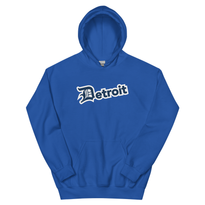 'Detroit' Hoodie (Navy w/ Old English 'D') | Unisex Standard