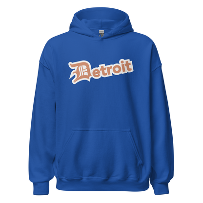 'Detroit' Hoodie (Copper w/ Old English 'D') | Unisex Standard