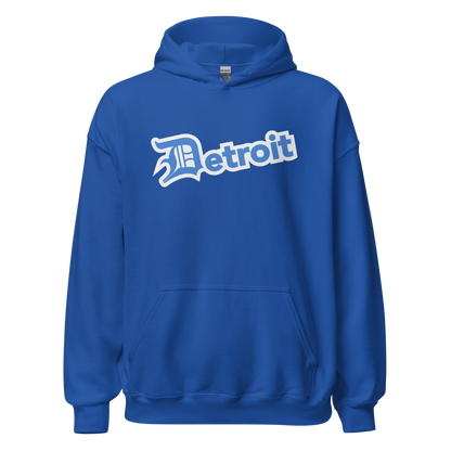 'Detroit' Hoodie (Azure w/ Old English 'D') | Unisex Standard