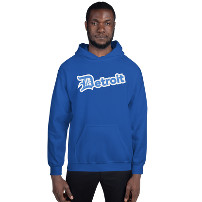 'Detroit' Hoodie (Azure w/ Old English 'D') | Unisex Standard