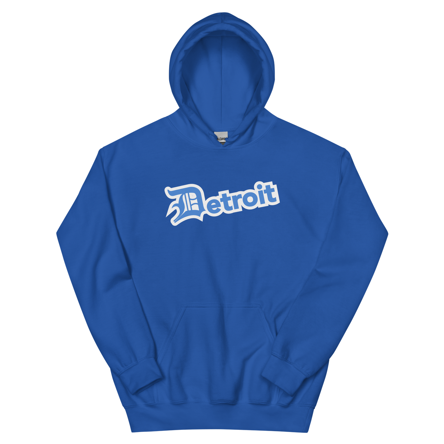 'Detroit' Hoodie (Azure w/ Old English 'D') | Unisex Standard