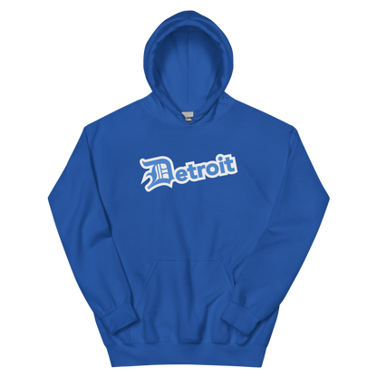 'Detroit' Hoodie (Azure w/ Old English 'D') | Unisex Standard