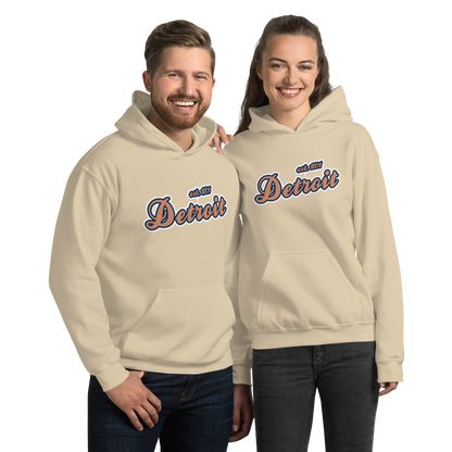 'Detroit EST. 1701' Hoodie (Copper Script Font) | Unisex Standard