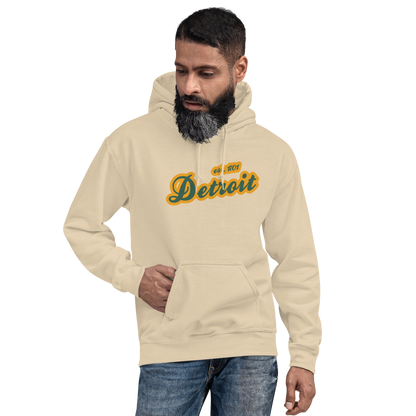 'Detroit EST. 1701' Hoodie (Ginger Ale Green Script Font) | Unisex Standard