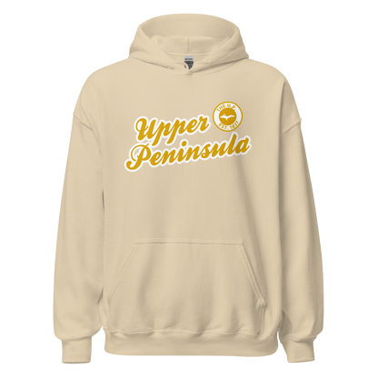 'Upper Peninsula EST. 1837' Hoodie (Gold Script Font) | Unisex Standard