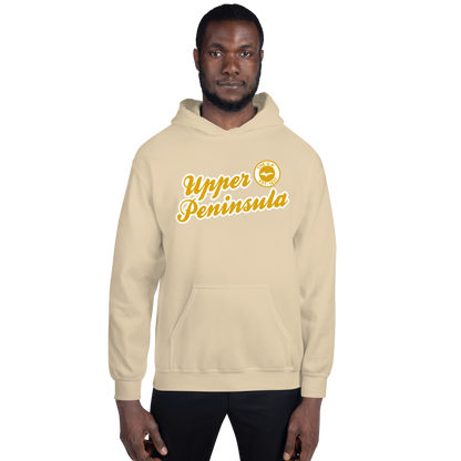 'Upper Peninsula EST. 1837' Hoodie (Gold Script Font) | Unisex Standard