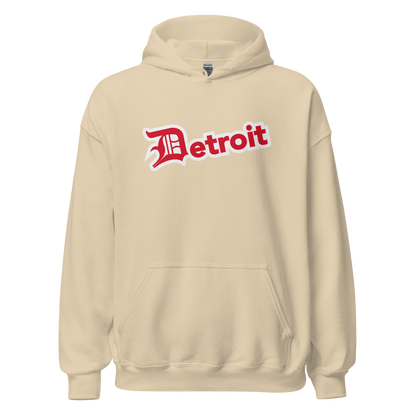 'Detroit' Hoodie (Aliform Red w/ Old English 'D') | Unisex Standard