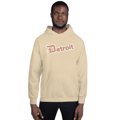 'Detroit' Hoodie (Copper w/ Old English 'D') | Unisex Standard