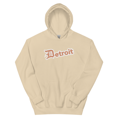 'Detroit' Hoodie (Copper w/ Old English 'D') | Unisex Standard