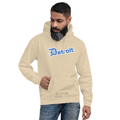 'Detroit' Hoodie (Azure w/ Old English 'D') | Unisex Standard