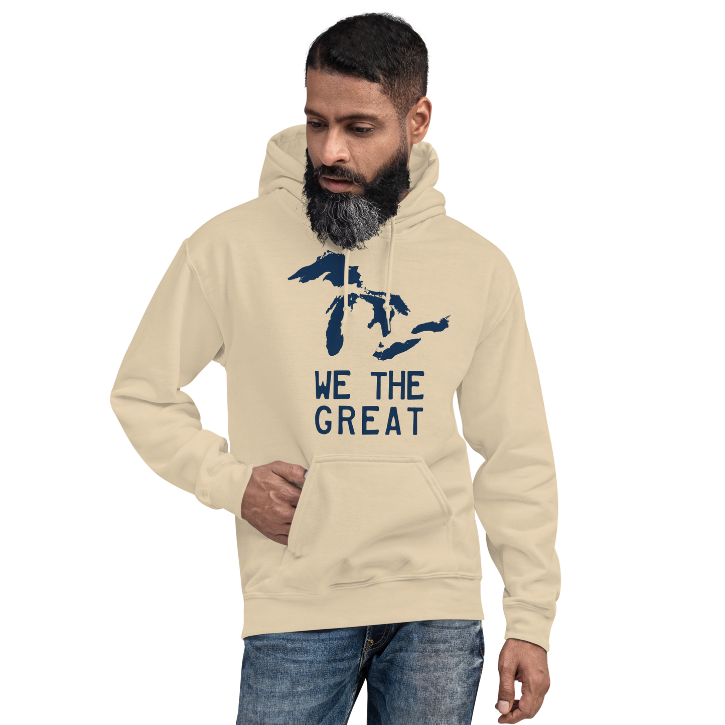 Great Lakes 'We the Great' Hoodie (Navy) | Unisex Standard